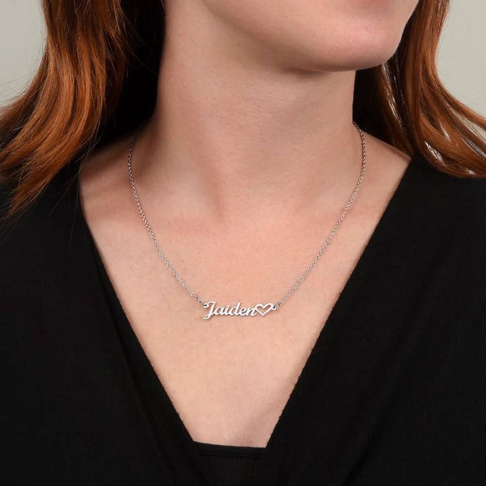 Name Necklace Heart - Image 4